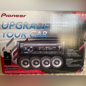 Pioneer MXT-S3266BT Package of 1-DIN Media Receiver & 2 Pairs 6.5” Speakers NIB